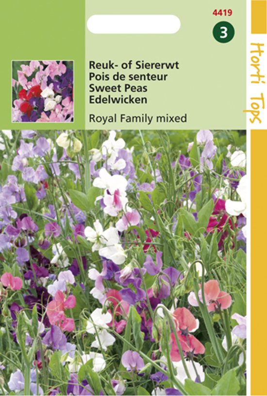 Sweet Pea Royal Family Mix (Lathyrus odoratus) 60 seeds HT